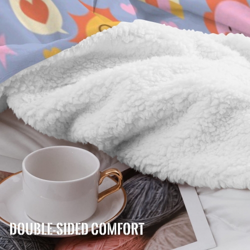 Sherpa Fleece Blanket 60" x 80" | Ships from USA