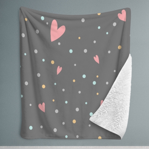 Sherpa Fleece Blanket 80" x 90" | Ships from USA