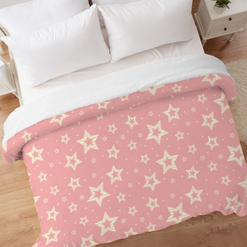 Sherpa Fleece Blanket 90" x 90" | Ships from USA
