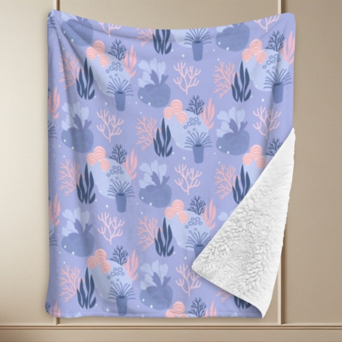 Sherpa Fleece Blanket 90" x 108" | Ships from USA