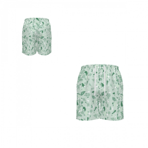 Men's Drawstring Beach Shorts with Side Pockets