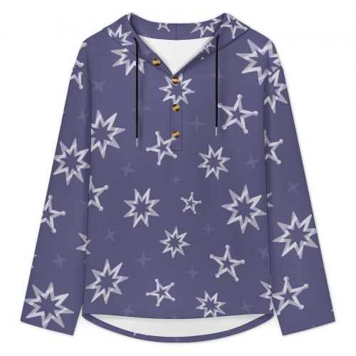 Men's Casual Button Hoodie