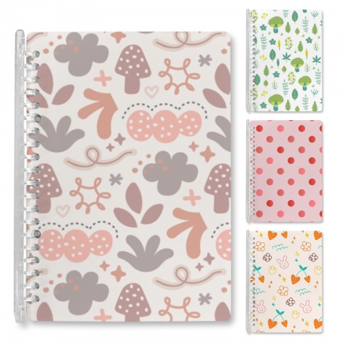 Loose-Leaf Notebooks ( Cover Print, 4-Pack ) | Ships from USA