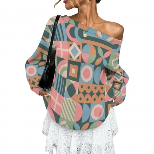 Women's Off-shoulder Long Sleeve Sweatshirt