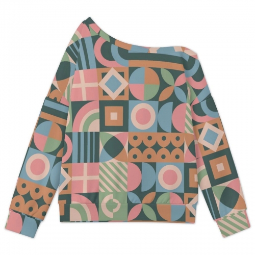 Women's Off-shoulder Long Sleeve Sweatshirt