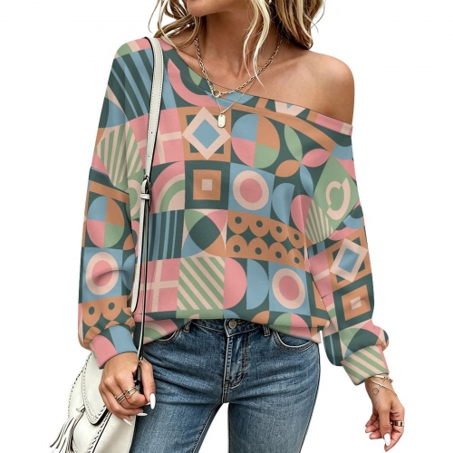 Women's Off-shoulder Long Sleeve Sweatshirt