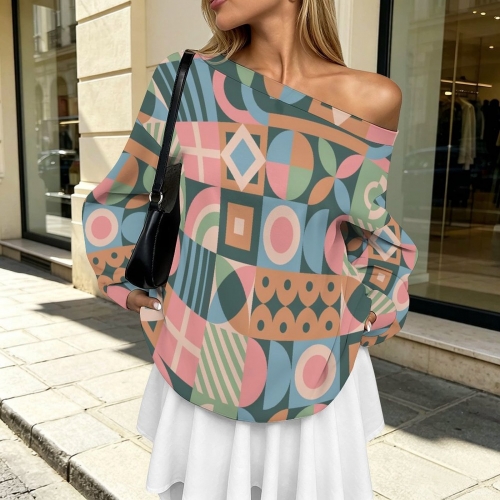 Women's Off-shoulder Long Sleeve Sweatshirt