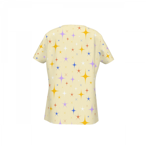 Women's Crisscross V Neck Short Sleeve Shirt