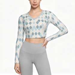 Women's V-Neck Long Sleeve Sun Protection Top
