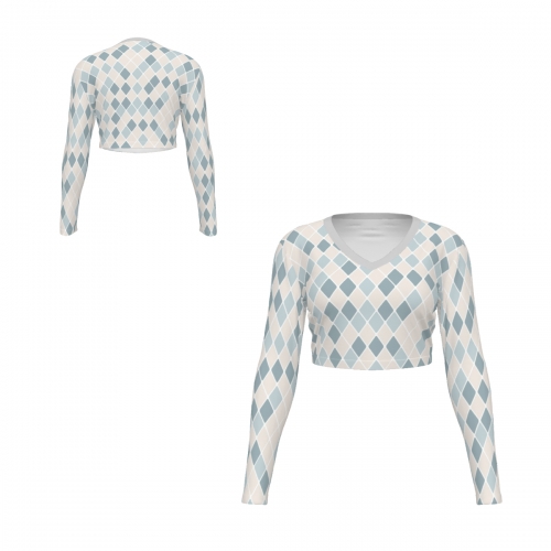 Women's V-Neck Long Sleeve Sun Protection Top