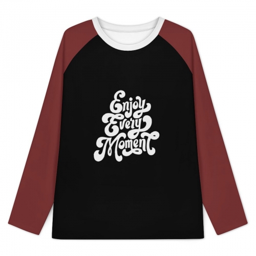 Men's Raglan Long Sleeve Crew Neck Pajama Set