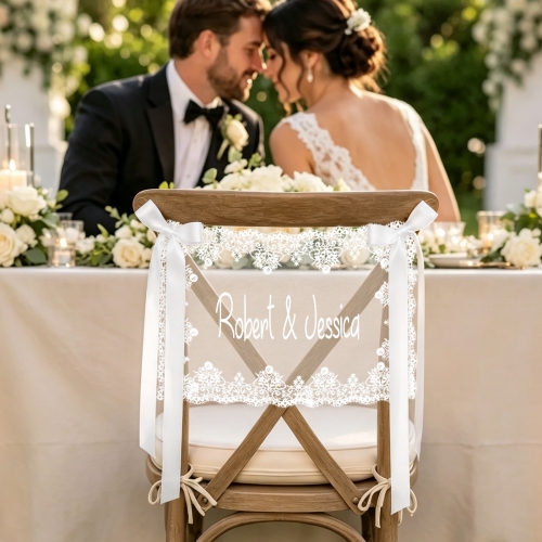 Lace Chair Back Decor