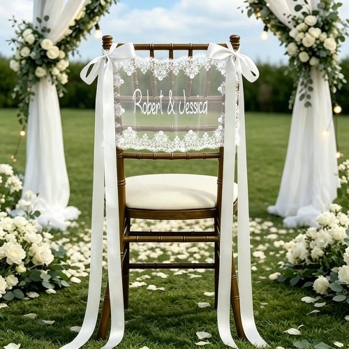 Lace Chair Back Decor