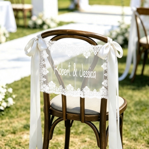 Lace Chair Back Decor