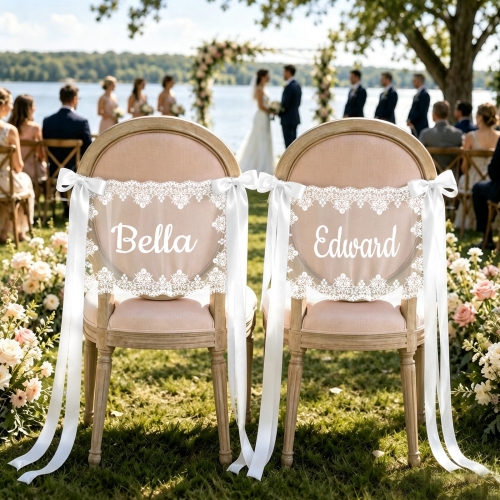 Lace Chair Back Decor ( Set of 2 )