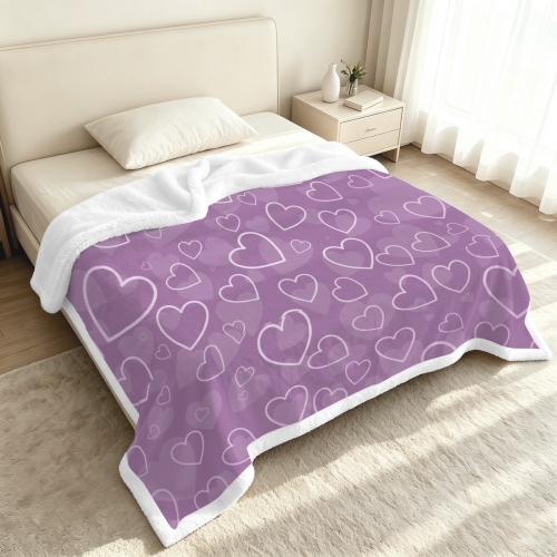 Double-Layer Flannel Sherpa Blanket 150 x 200cm