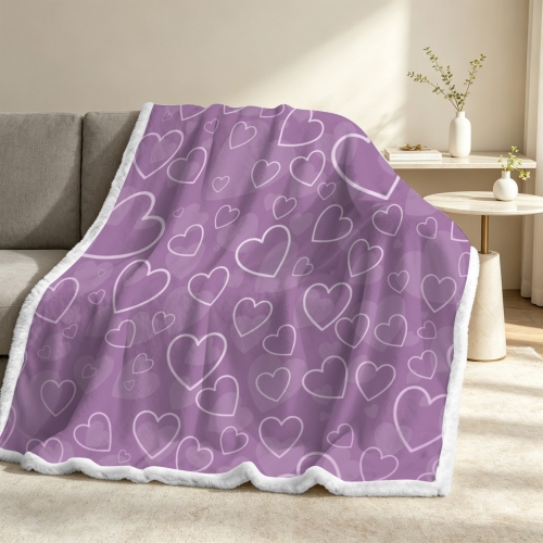 Double-Layer Flannel Sherpa Blanket 150 x 200cm