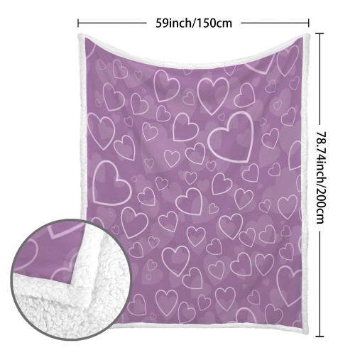 Double-Layer Flannel Sherpa Blanket 150 x 200cm