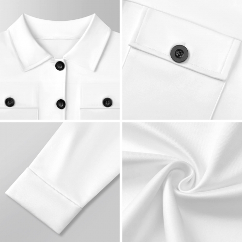 Women's Cropped Shirt Jacket