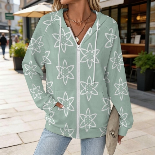 Women's Full-zip Hoodie with Drawstring