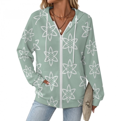 Women's Full-zip Hoodie with Drawstring