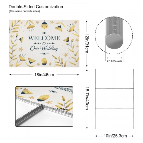 Yard Sign 18" x 12" ( Two-Sided Same Print ) | Ships from USA