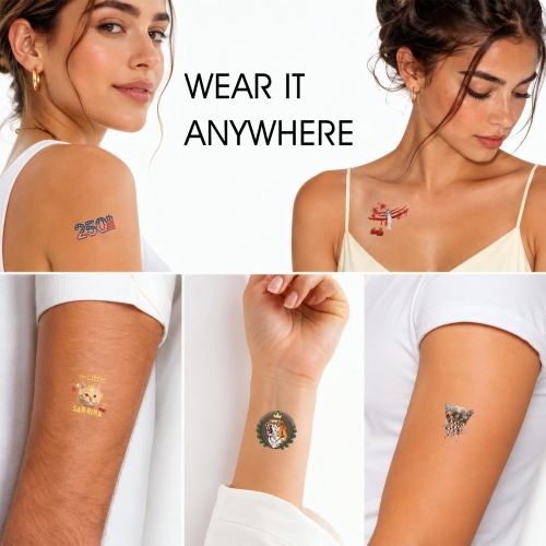 Personalized Temporary Tattoos ( 15 Pieces, Customizable Separately ) | Ships from USA