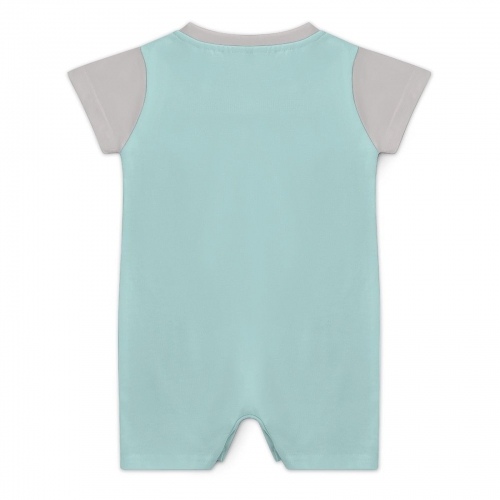 All Over Print Cotton Baby's Short Sleeve Romper