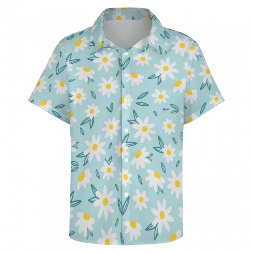 Women's Collared Pocketless Short Sleeve Shirt