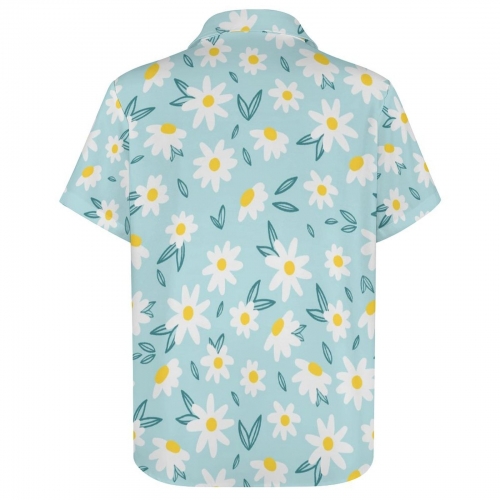 Women's Collared Pocketless Short Sleeve Shirt