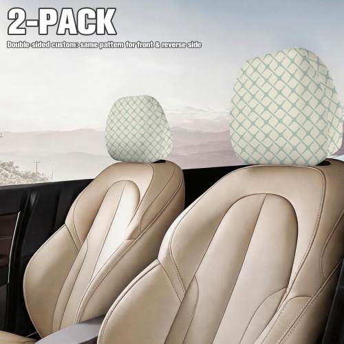 Car Headrest Covers ( Set of 2 ) | Ships from USA