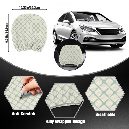 Car Headrest Covers ( Set of 2 ) | Ships from USA