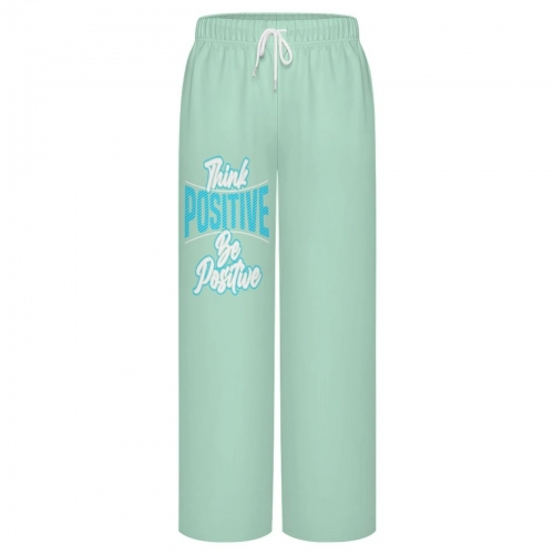 Men's Drawstring Wide Leg Casual Pants