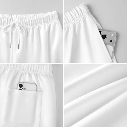 Men's Drawstring Wide Leg Casual Pants