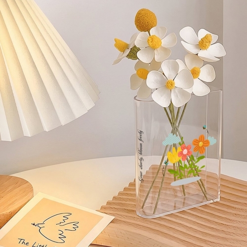 Acrylic Book Shaped Vase（Front & Side）
