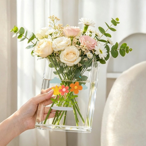 Acrylic Book Shaped Vase（Front & Side）