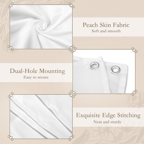Polyester Peach Skin Wall Tapestry with Ribbons 75" x 24" | Ships from USA
