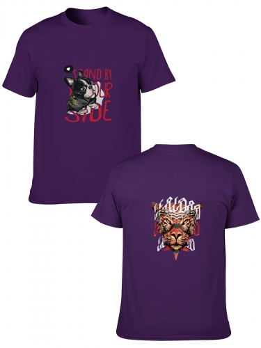 Adult Cotton T-Shirt ( Two- Side Printing ) | Ships from USA