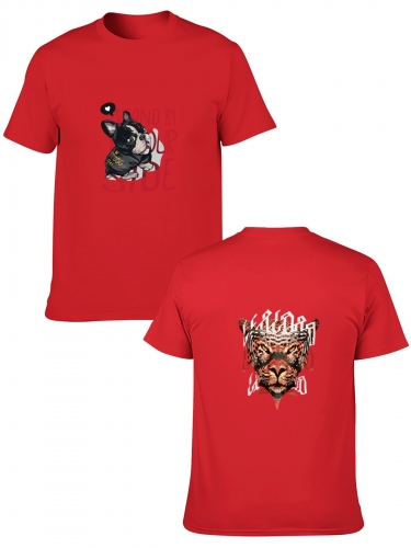 Adult Cotton T-Shirt ( Two- Side Printing ) | Ships from USA