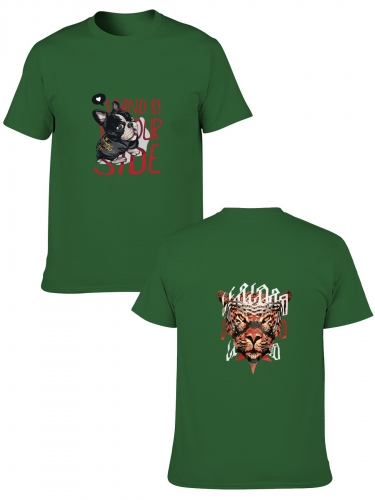 Adult Cotton T-Shirt ( Two- Side Printing ) | Ships from USA