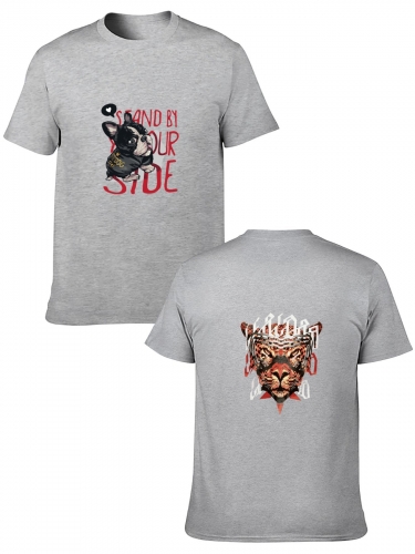Adult Cotton T-Shirt ( Two- Side Printing ) | Ships from USA