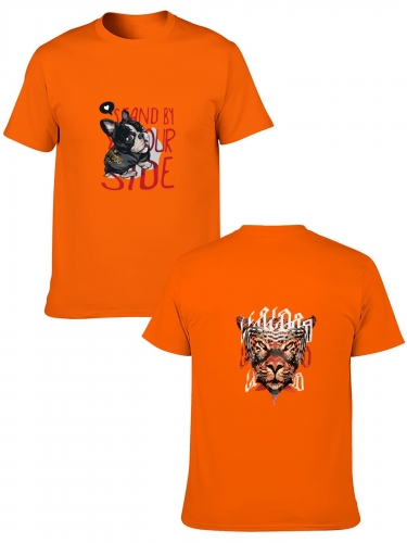 Adult Cotton T-Shirt ( Two- Side Printing ) | Ships from USA