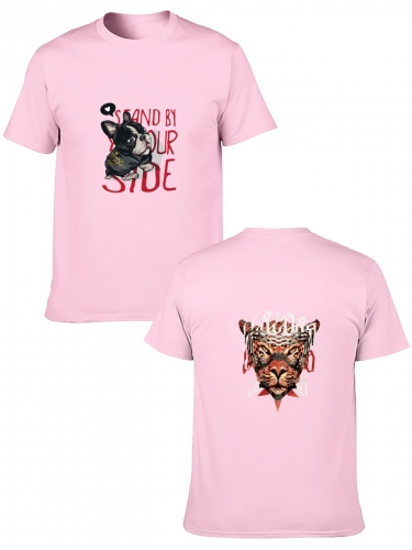 Adult Cotton T-Shirt ( Two- Side Printing ) | Ships from USA