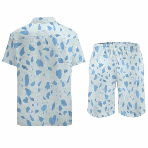 Men's Satin Short Sleeve Pajama Set