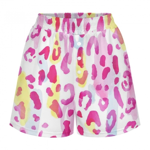 Women's Satin Pajama Shorts with Pockets