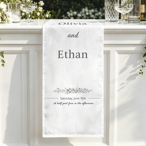 Wedding Table Runner 13" x 48" | Ships from USA