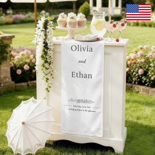 Wedding Table Runner 13" x 48" | Ships from USA