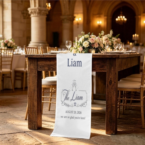 Wedding Table Runner 13" x 72" | Ships from USA