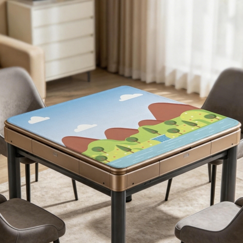 Stitched-Edge Mahjong Table Mat 33" x 33"