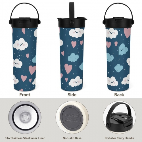20oz Tea Tumbler with Carry Handle